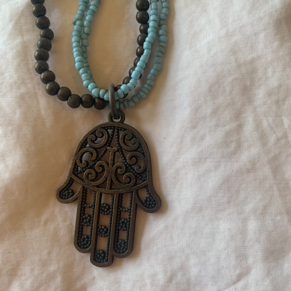 Hand of Fatima Hamsa Necklace
